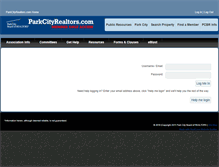 Tablet Screenshot of members.parkcityrealtors.com